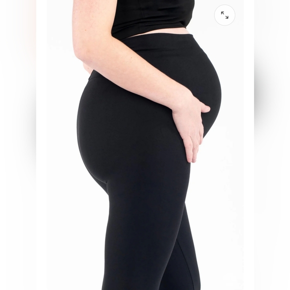 🎄2/15🎄🤰Sweetlegs Maternity leggings in black🤰 - Picture 2 of 13